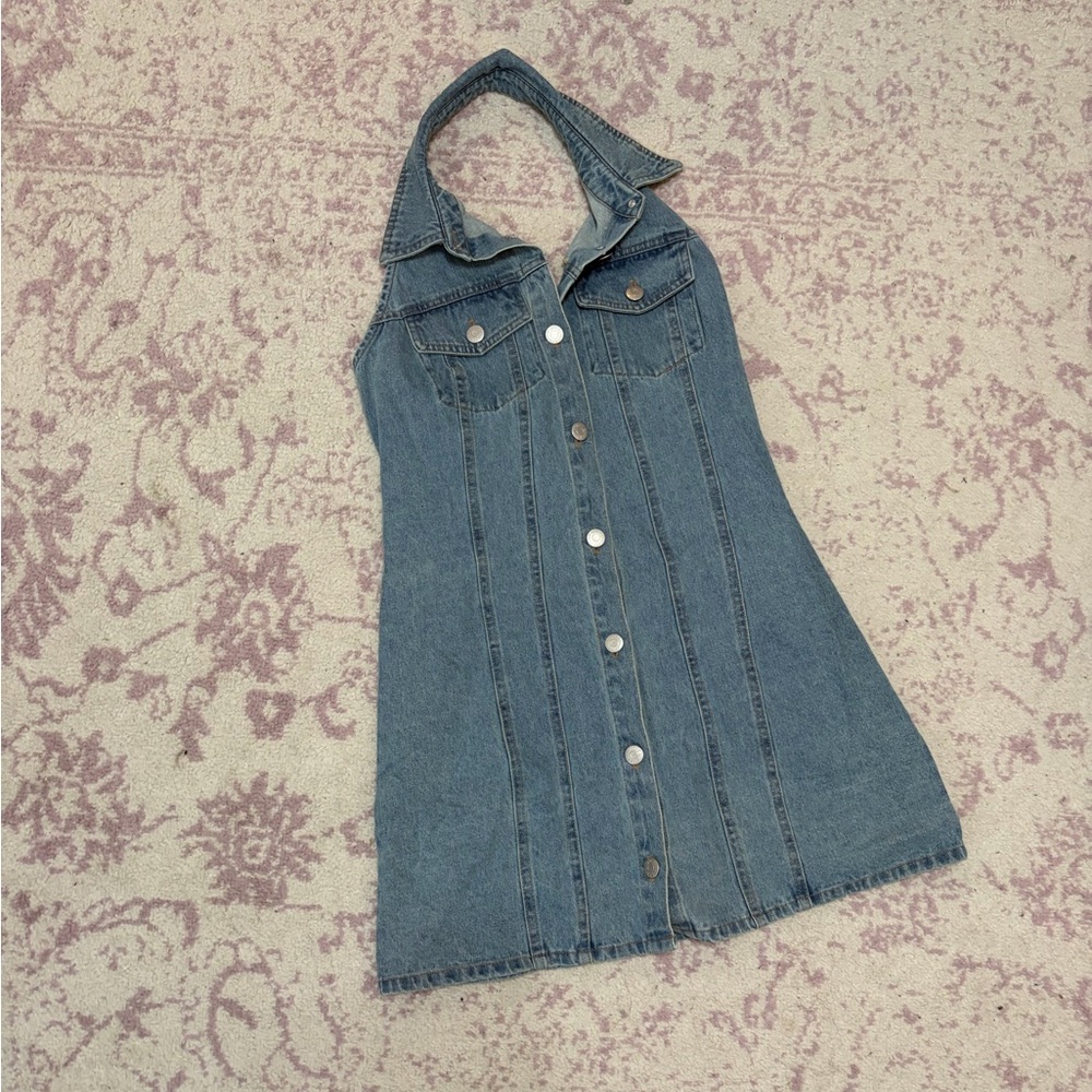 HOUSE OF HARLOW denim dress